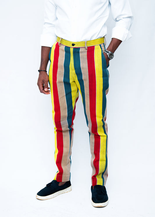 Sunny stripe twill pant