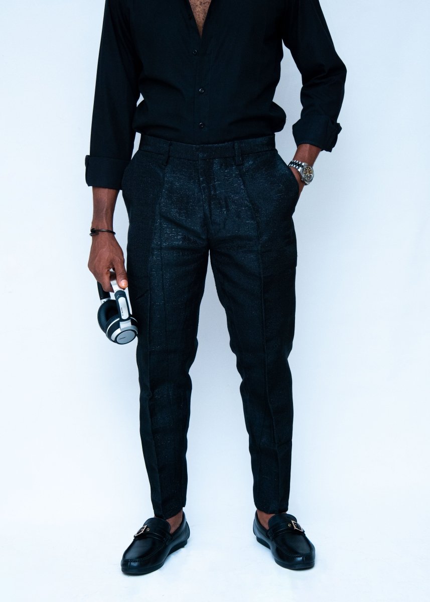 Black Majestic twill pant - J. Ednieds